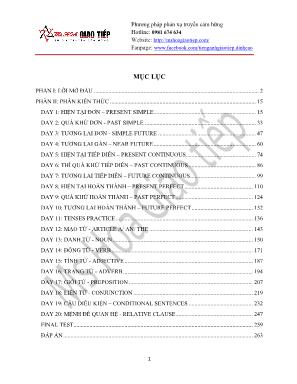 Trọn bộ ngữ pháp Tiếng Anh trong giao tiếp - Ms. Hoa giao tiếp